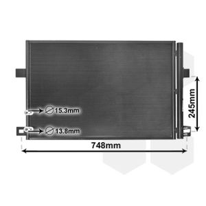 Condenseur, climatisation VAN WEZEL 58005369