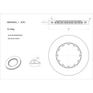 Bremsscheibe DBA DBA52834WSLVXD