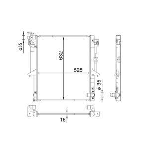 Arrefecedor do motor MAHLE CR 1662 000S