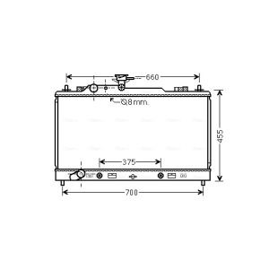 Arrefecedor do motor AVA COOLING MZ2228