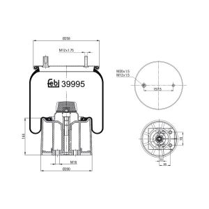 Federbalg, Luftfederung FEBI BILSTEIN 39995