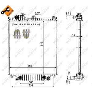 Jäähdytin, moottorin jäähdytys EASY FIT NRF 56032