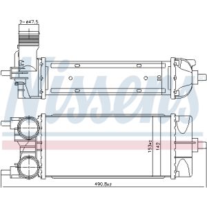 Intercooler NISSENS 961485