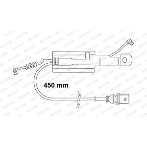 Contatto di avvertimento, usura delle pastiglie dei freni FERODO FAI166