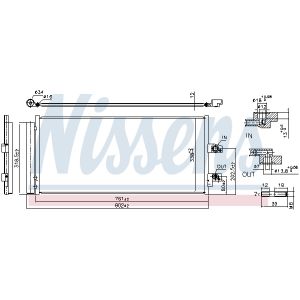 Condensatore, impianto di climatizzazione NISSENS NIS 941211