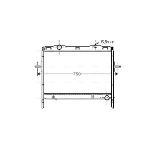 Motorkühler AVA COOLING KAA2128