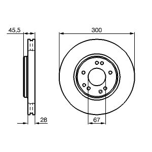 Disque de frein BOSCH 0 986 478 526