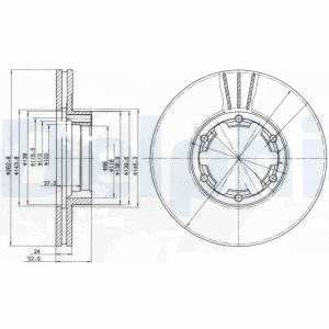 Disque de frein DELPHI BG4140