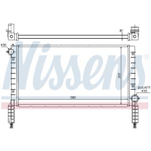 Radiator, motorkoeling NISSENS 61768