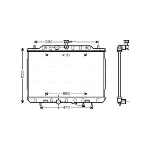 Arrefecedor do motor AVA COOLING DN2291