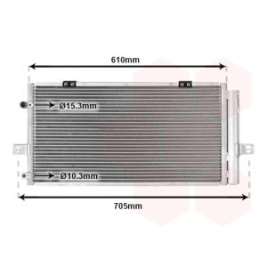 Condensator, airconditioning VAN WEZEL 02005078