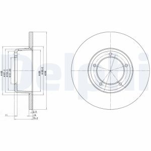 Disco de freno DELPHI BG2297