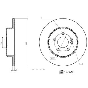 DoppelDisco de travão FEBI BILSTEIN 107726