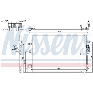 Lauhdutin, ilmastointilaite NISSENS 940342