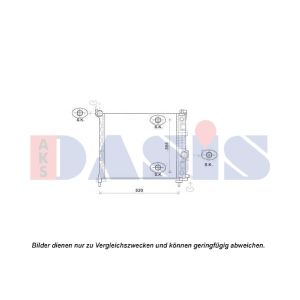 Arrefecedor do motor AKS DASIS 150109N