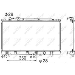 Radiator, motorkoeling NRF 53340