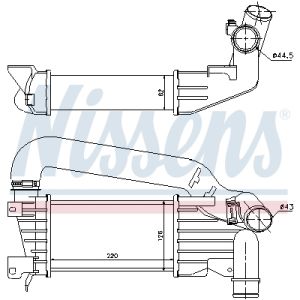 Intercooler NISSENS 96592