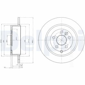 Disco de freno DELPHI BG4124C