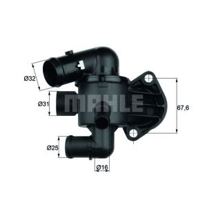 Termostato, refrigerante MAHLE TI 33 87