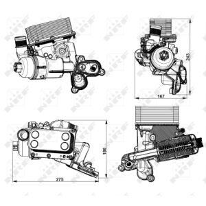 Enfriador de aceite, aceite de motor EASY FIT NRF 31751