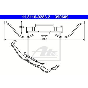 Feder, Bremssattel ATE 11.8116-0283.2