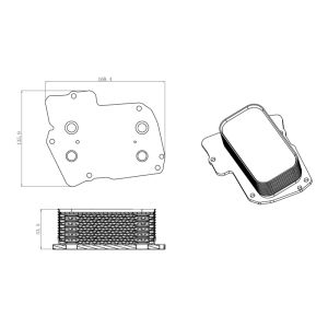 Öljynjäähdytin, moottoriöljy EASY FIT NRF 31826