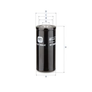 Filter, Arbeitshydraulik UFI 87.044.00