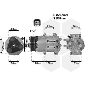 Klimakompressor VAN WEZEL 1800K571
