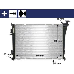 Arrefecedor do motor MAHLE CR 846 000S
