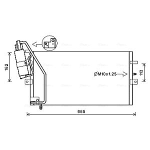 Kondensator, Klimaanlage AVA COOLING SB5082D