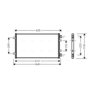 A/C-kondensor AVA COOLING FT5219