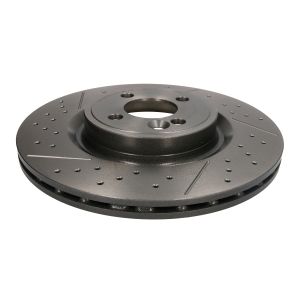 Remschijf BREMBO 09B75421 voorkant, geventileerd, sleuf, sterk gecarboniseerd, 1 Stuk