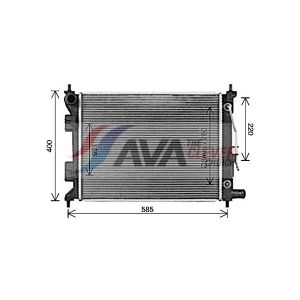 Arrefecedor do motor AVA COOLING HY2493