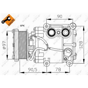 Ilmastoinnin kompressori NRF 32199