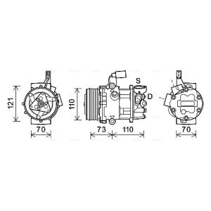 Kompressor för luftkonditionering AVA COOLING VNAK375