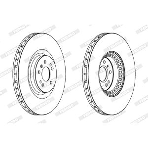 Bremsscheibe FERODO DDF1534C-1