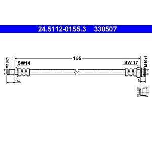 Bremsschlauch ATE 24.5112-0155.3