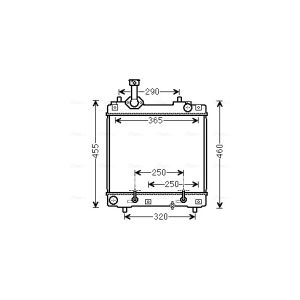 Arrefecedor do motor AVA COOLING SZ2114