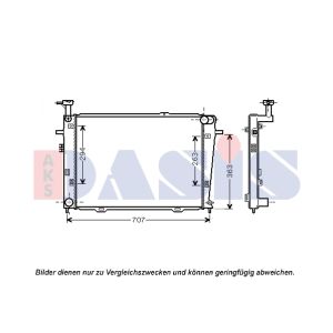 Arrefecedor do motor AKS DASIS 560062N