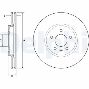 Disco de freno DELPHI BG4672C