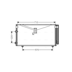 Condensador, sistema de ar condicionado AVA COOLING TO5383D AVA