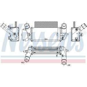 Ladeluftkühler NISSENS 961486