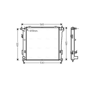 Arrefecedor do motor AVA COOLING HY2181