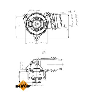 Termostaatti, jäähdytysneste EASY FIT NRF 725222