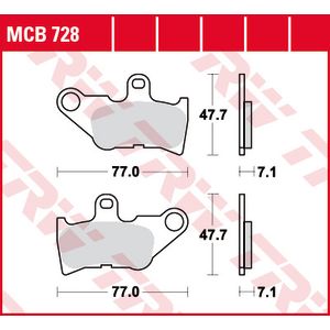 Bremsbelagsatz TRW MCB728