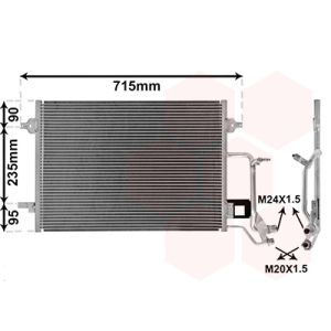 Condensator, airconditioning VAN WEZEL 03005140