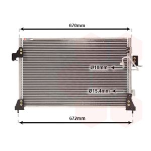 Condenseur (climatisation) VAN WEZEL 02005143