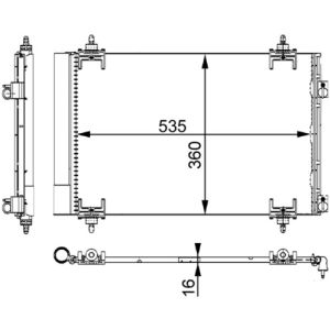 Condensatore, Climatizzatore MAHLE AC 667 000S