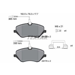 Bremsbelagsatz TEXTAR 2413301, Vorne