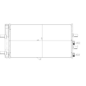 Condensador, aire acondicionado EASY FIT NRF 350474